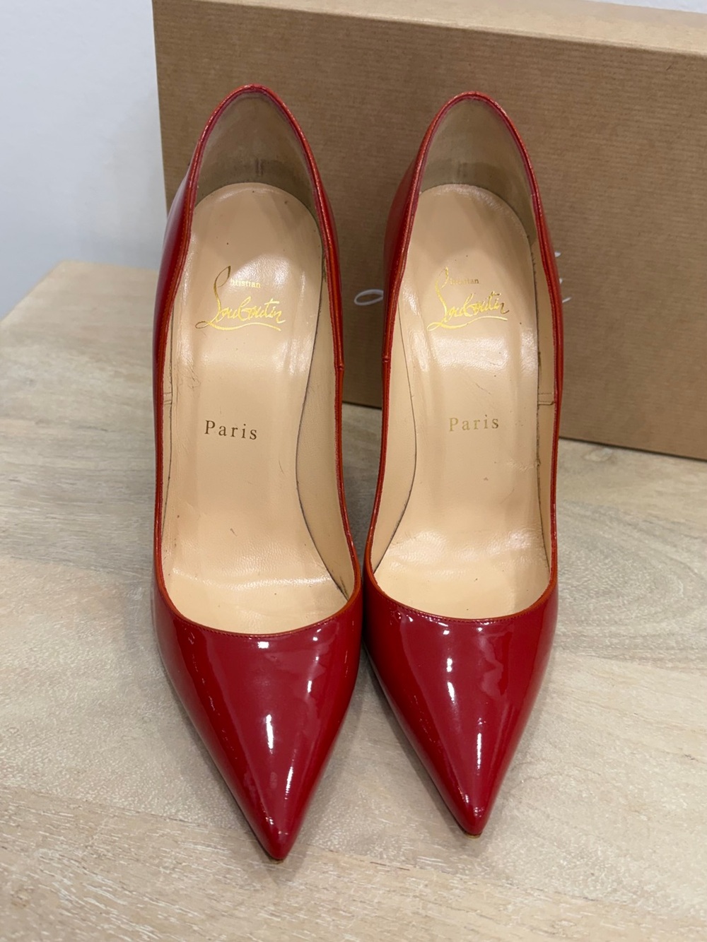 Christian Louboutin So Kate Red Patent Leather Pumps Heels 120mm w Box 38 1/2 - Picture 12 of 15